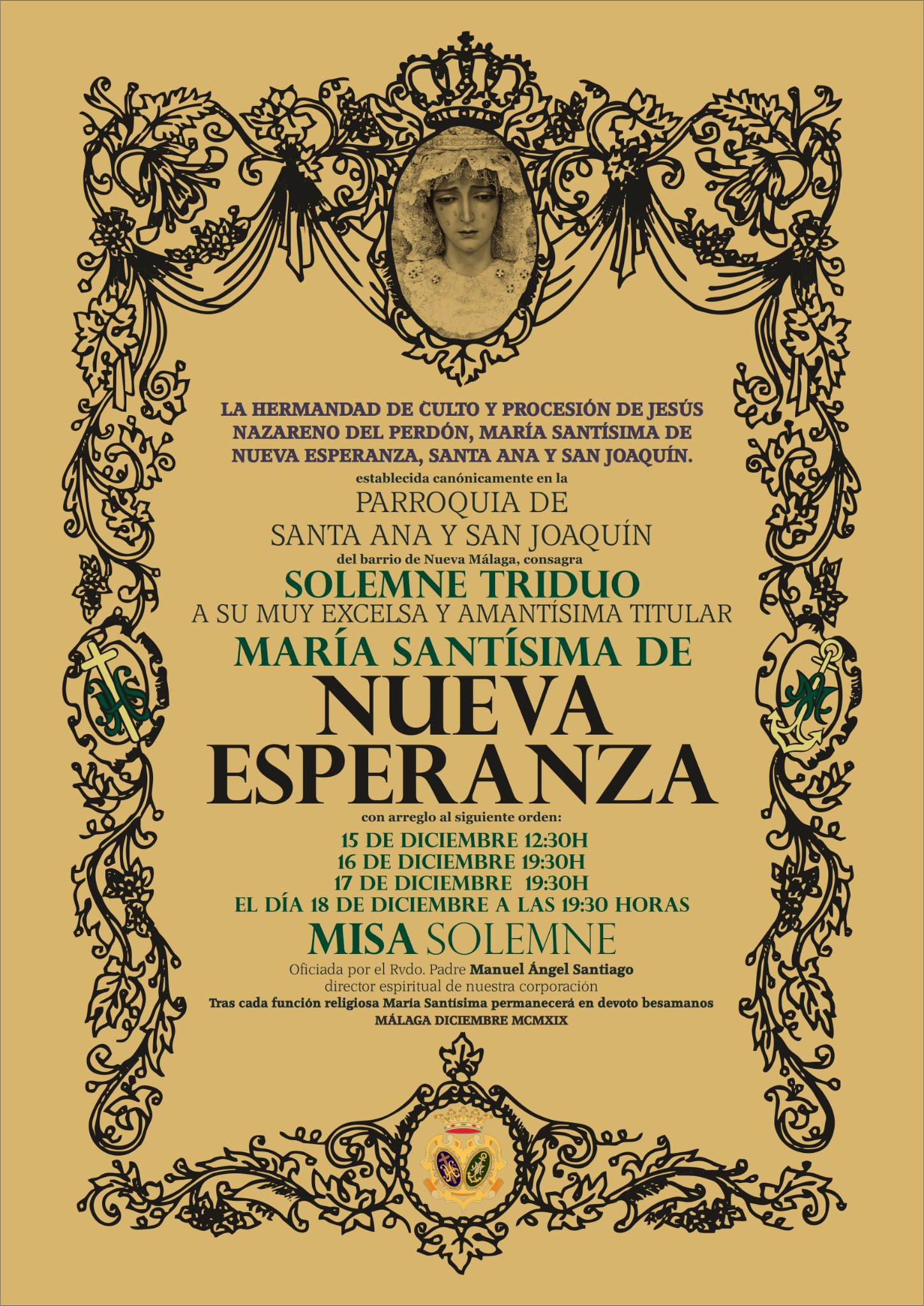 Triduo en honor a María Santísima de Nueva Esperanza 2019