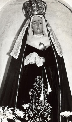 Imagen de la Virgen de los Dolores de Peñarrubia